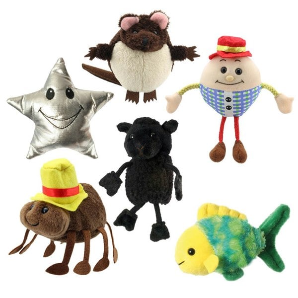 The Puppet Company Nursery Rhymes Set of 6 Finger Puppets