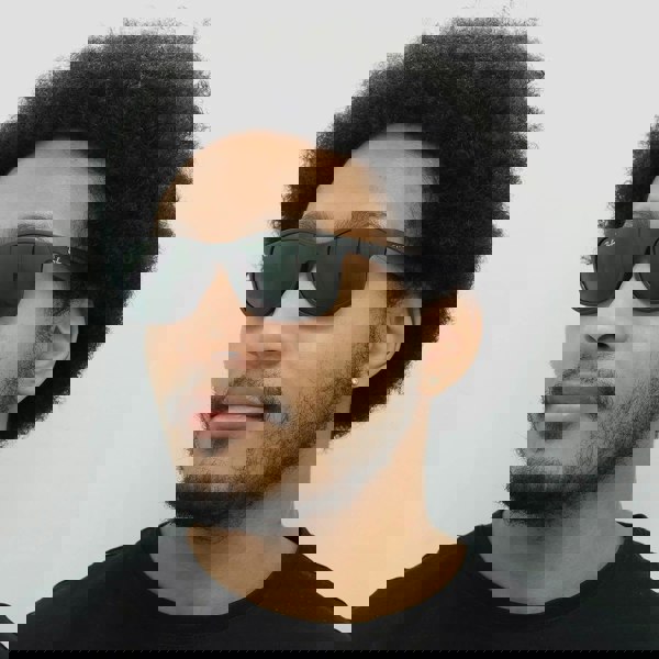 Ray-Ban Sunglasses Andy 4202 606971 Matte Black Green