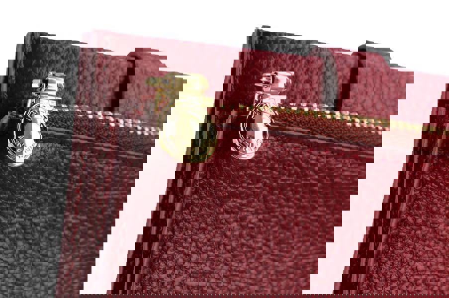 Burberry Edie Bifold Purse Antique Red