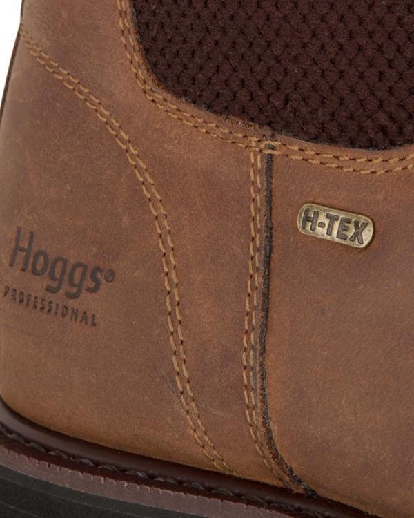 Waterproof and breathable membrane on the Hoggs of Fie Shire Pro waterproof dealer boot