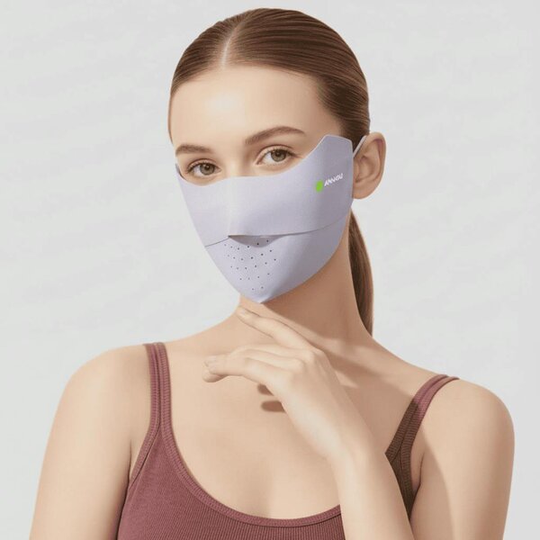Anniou Seamless Sun Protection Mask - Purple