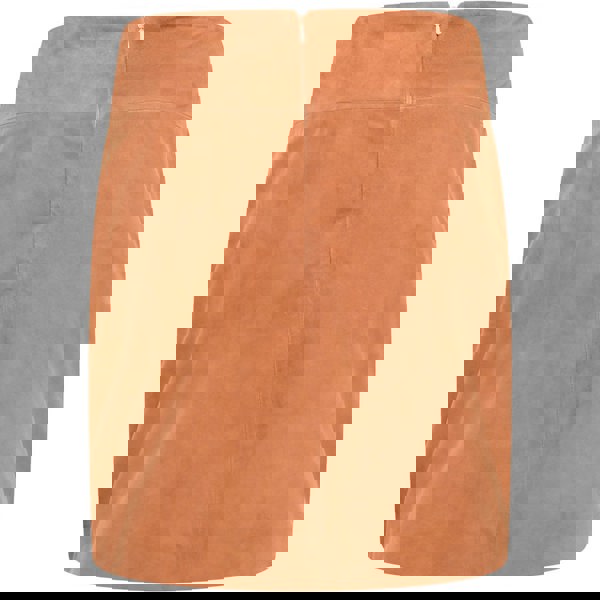 Barneys Originals Women's Tan Real Suede Mini Skirt