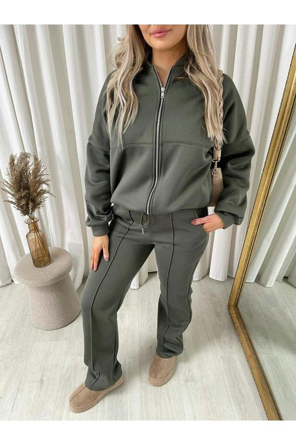 ikrush Ashlee Zip Bomber Jacket And Trouser Co-ord Set