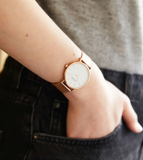 Votch Rose Gold & Rose Gold Watch | Mesh Petite