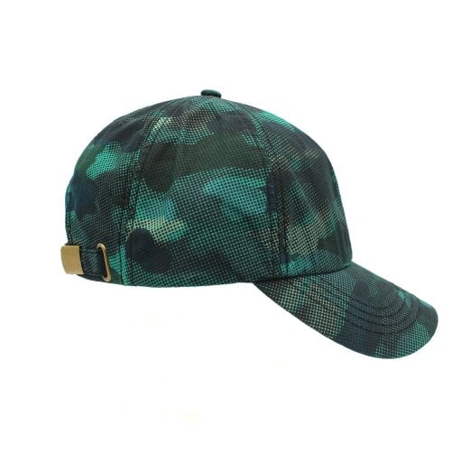 Heather Hats & Accessories Water Resistant Waxed Cotton Baseball Trucker Cap, Cotton Lining, Outdoor Wear, Turquoise