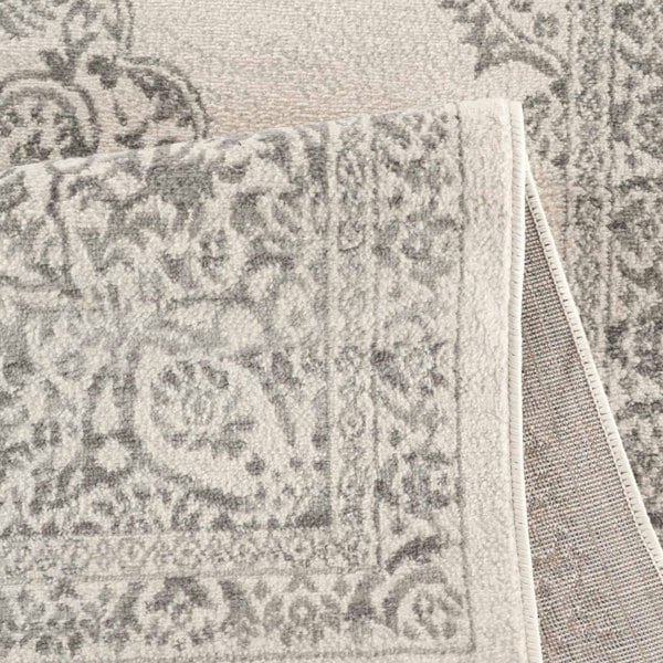 Montana Grey color rug, modern and vintage block design