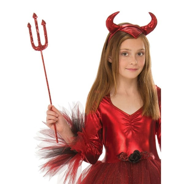 Bristol Novelty Girls Devil Halloween Costume - Red