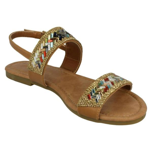 Anne Michelle Ladies Anne Michelle Double Strap Mule Sandals