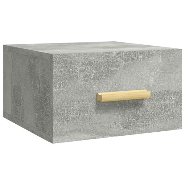 Berkfield Wall-mounted Bedside Cabinet Concrete Grey 35x35x20 cm