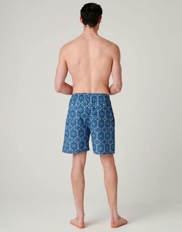 British Boxers Men's Crisp Cotton Sleep Shorts – Marrakesh Paisley
