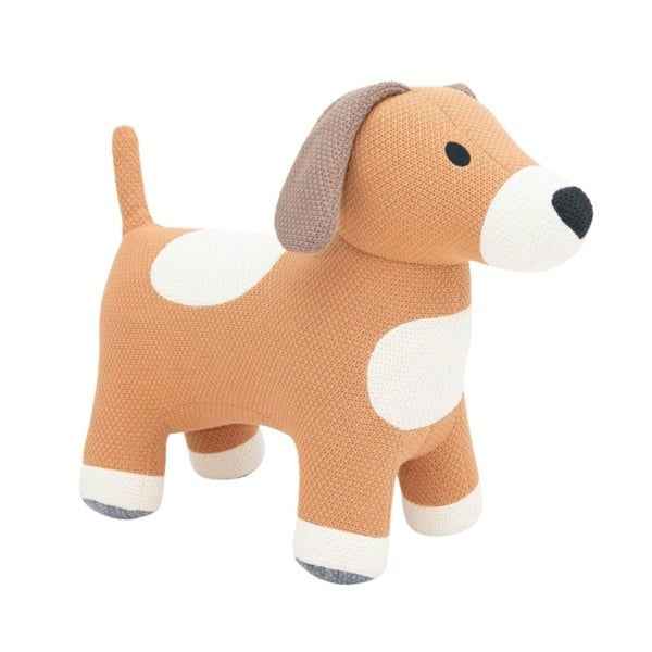 CROCHETTS Large dog plush with auxiliary seat for children 4048
