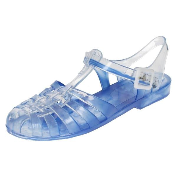 Spot On Ladies Spot On Closed Toe Jelly Shoes