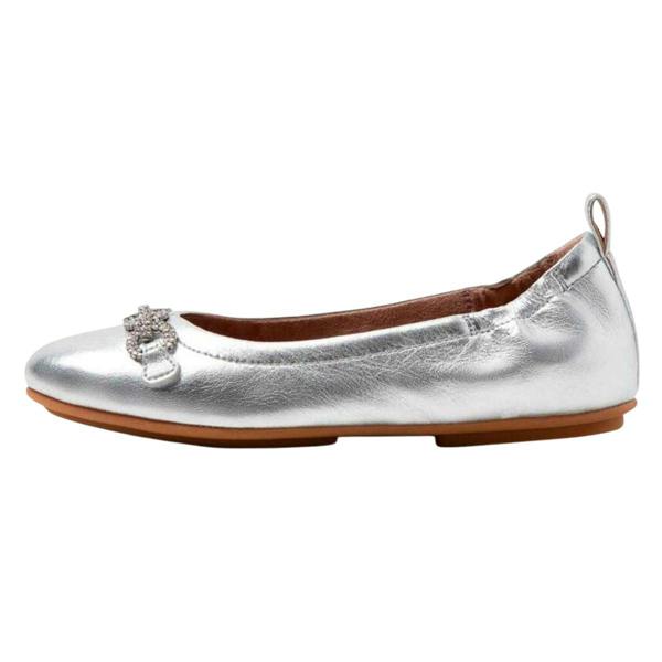 Fit Flop Womens/Ladies Allegro Sparkle Ballerina Flats - Silver