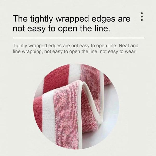 Dyzi Ultra Absorbent Striped Towel Set Quick Dry Bath Towels Home & Outdoor