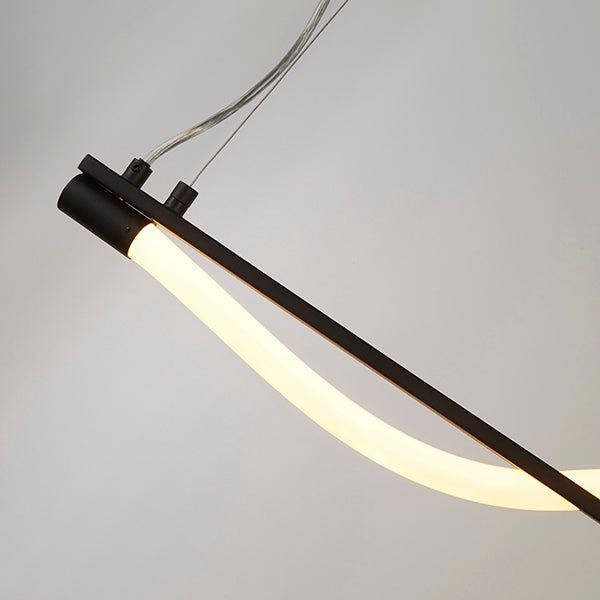 Pagazzi Lighting Diego Matte Black LED Ceiling Pendant Bar