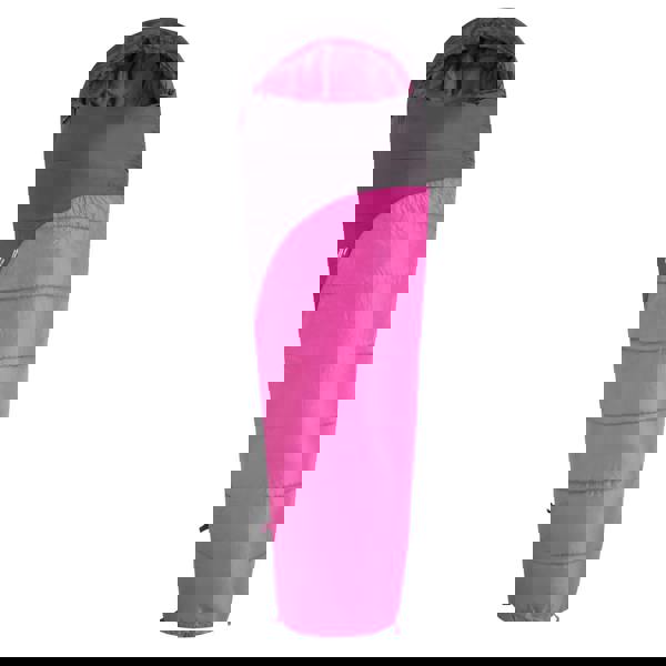 Mountain Warehouse Unisex Adult Summit 250 Right Zip Winter Mummy Sleeping Bag - Fuchsia - 