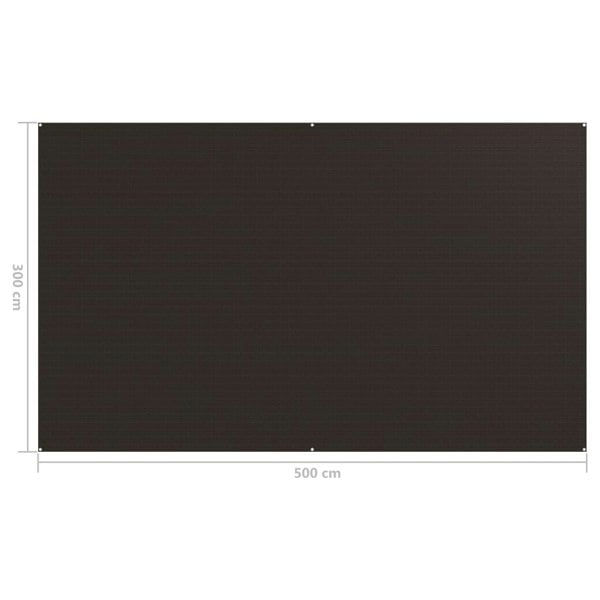 Berkfield Tent Carpet 300x500 cm Brown