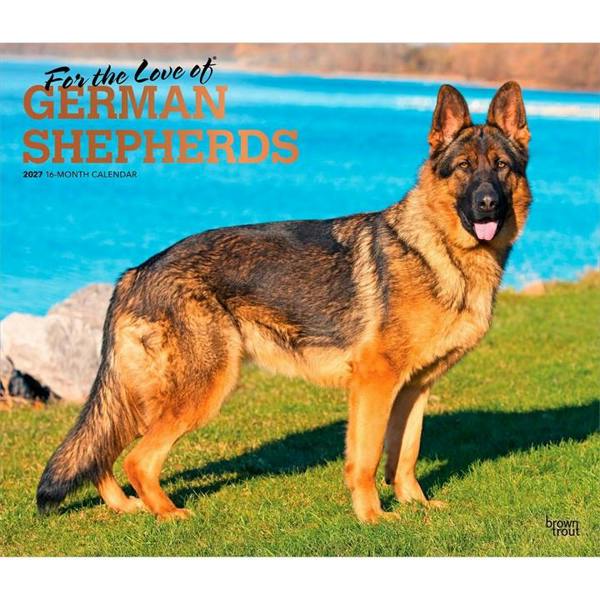 For The Love Of German Shepherds Deluxe Calendar 2027, Deluxe Calendars, Month To View, Dogs, Gift