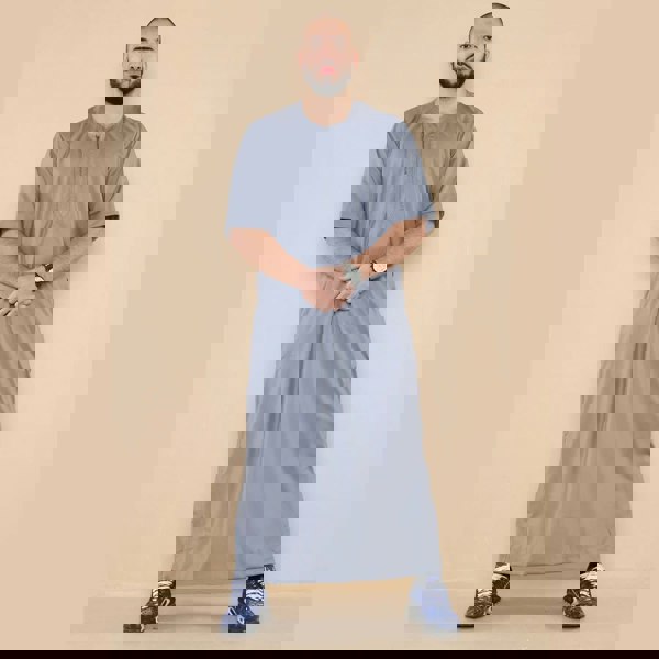 107_thobe_Grey_L - 56, 107_thobe_Grey_M - 54, 107_thobe_Grey_S - 52, 107_thobe_Grey_XL - 58, 107_thobe_Grey_XXL - 60