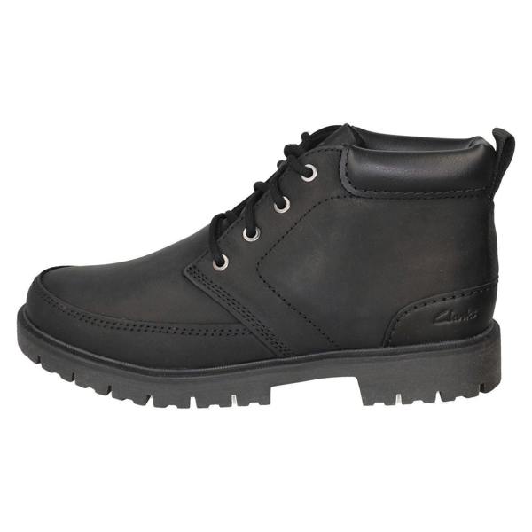 Clarks Mens Clarks Leather Lace Up Ankle Boots Rossdale Mid