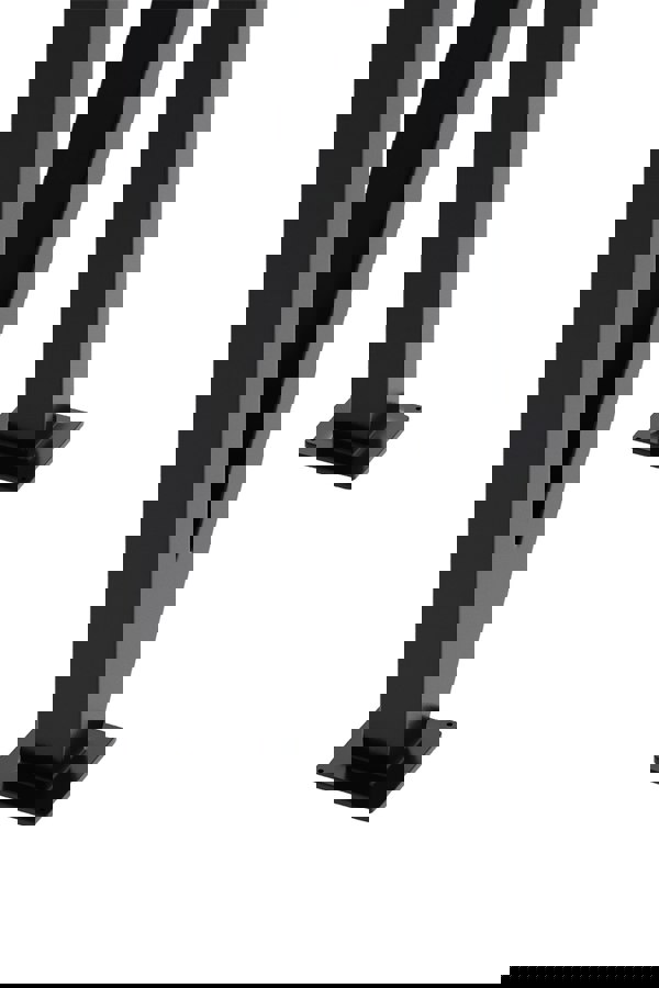 Living and Home 71cm/27.95 inch 2Pcs Black N-shaped Anti-Slip Metal Table Legs Furniture Replacement Legs for DiningTable, Desks and Workbenches