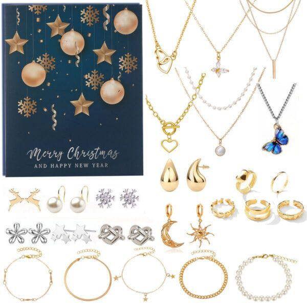 Leaper Christmas Golden Jewelry DIY Advent Calendar