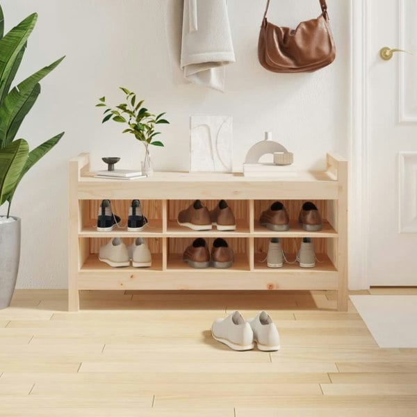 Berkfield Hall Bench 110x40x60 cm Solid Wood Pine