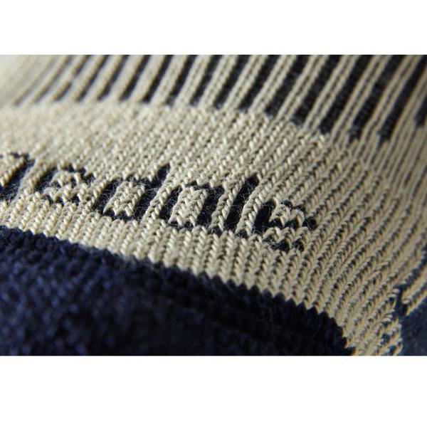 Close-up of Bridgedale Men's Hike Lightweight Coolmax Comfort Boot sock showing breathable knit construction and Coolmax fabric detail.