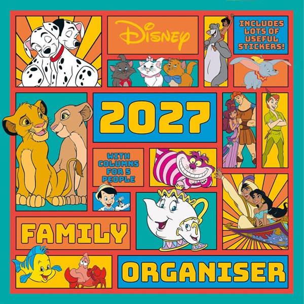 Disney Family Planner 2027, Family Planners, Month To View, Entertainment, Gift