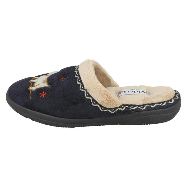 Padders Ladies Padders Wide Fitting Slipper Mules Scotty