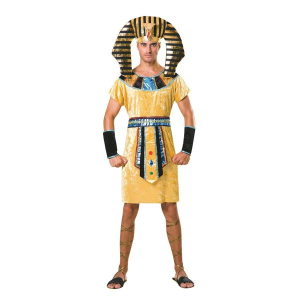 Bristol Novelty Unisex Adults Pharaoh Costume - Gold/Blue/Black - 
