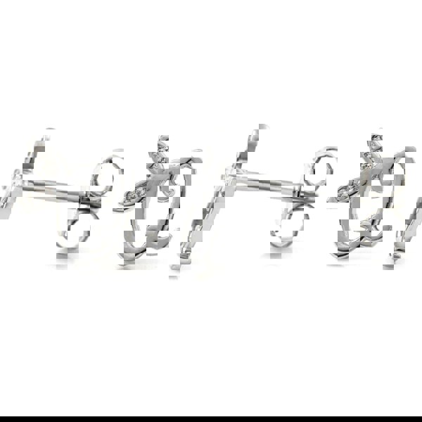 Say It With Winged Initial Earrings - Sterling Silver