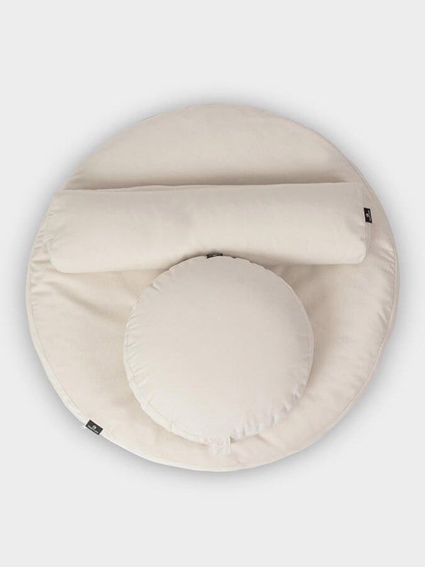 Yoga Studio EU Round Organic Zabuton Meditation Cushion Kit - Zafu & Pranayama