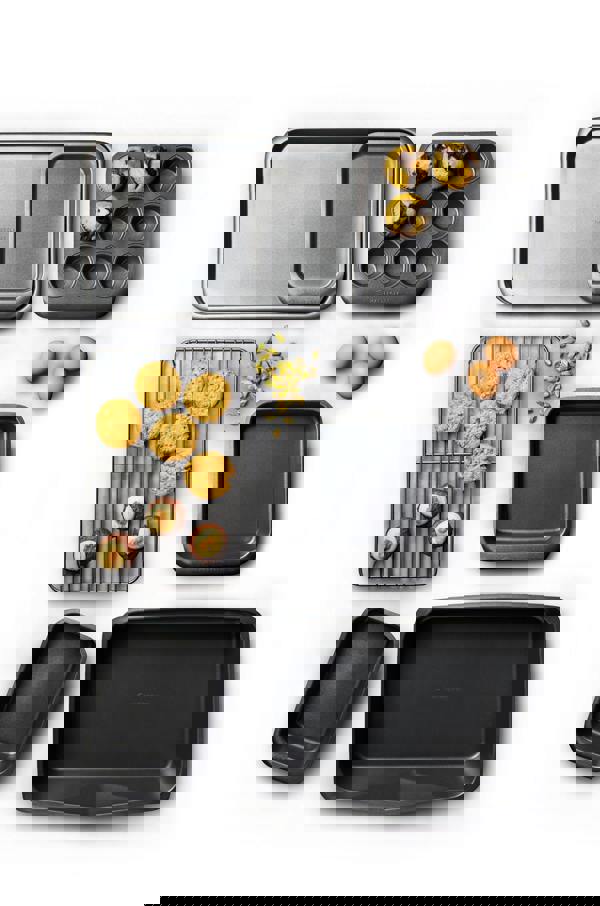 MasterClass Smart Space Seven-Piece Non-Stick Stackable Baking Equipment Set