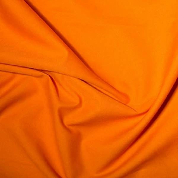 Minerva Core Range Premium Polycotton Dressmaking Fabric per metre, 112.5cm / 44" Wide - Tangerine