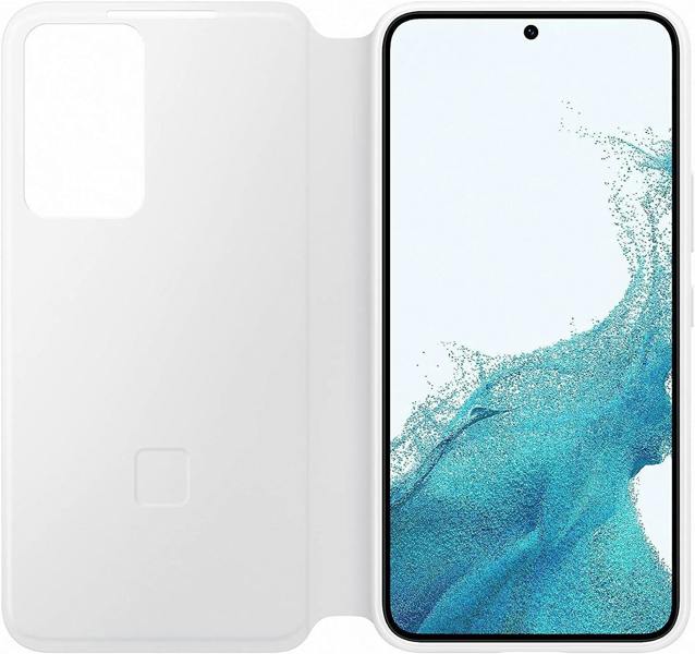 Samsung Galaxy S22 Smart Clear View Cover White - EF-ZS901CWEGWW