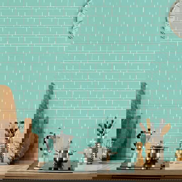 WT3D1821 - Capri Sea Metro Subway Tile 3D Tile Sticker 30.5 x 15.4cm (12 x 6 in) - 20pcs in a pack