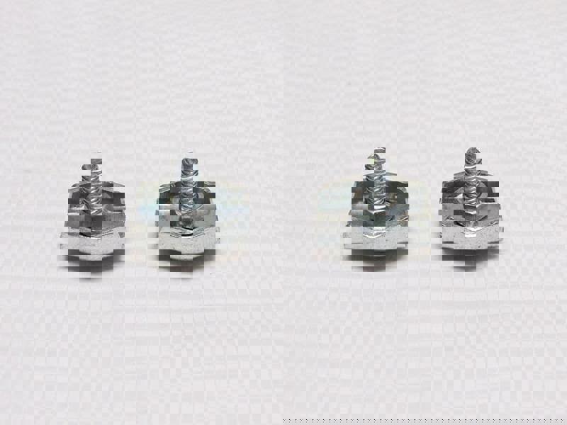 X2 4MM Zinc Plated Simplex Wire Rope Grips - Loop Clamp Grip Eye