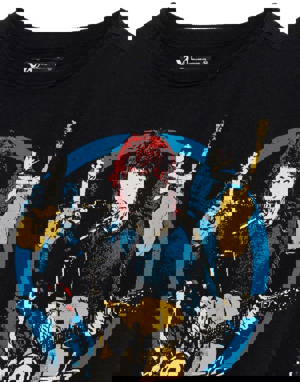 David Bowie Womens Black Character Short Sleeved T-Shirt