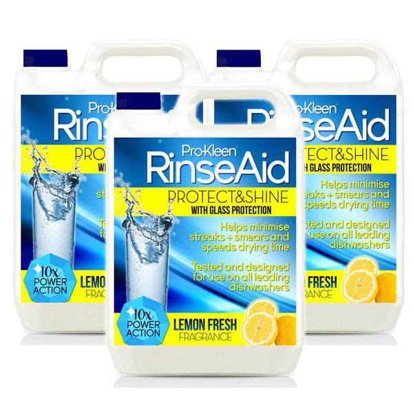 ProKleen Pro-Kleen Rinse Aid (15L + 500ml) - Lemon Fresh - Protect & Shine With Added Glass Protection