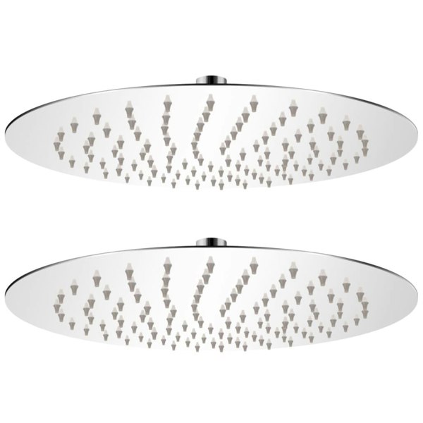 Berkfield Rain Shower Head 2 pcs Stainless Steel �_�”�_ 25 cm