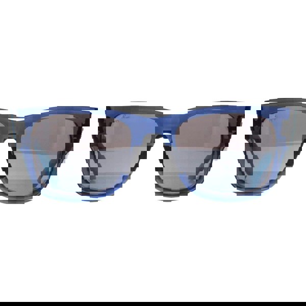Ray-Ban Sunglasses RB0840S Mega Wayfarer 663804 Polished Transparent Dark Blue and Havana Blue Mirror