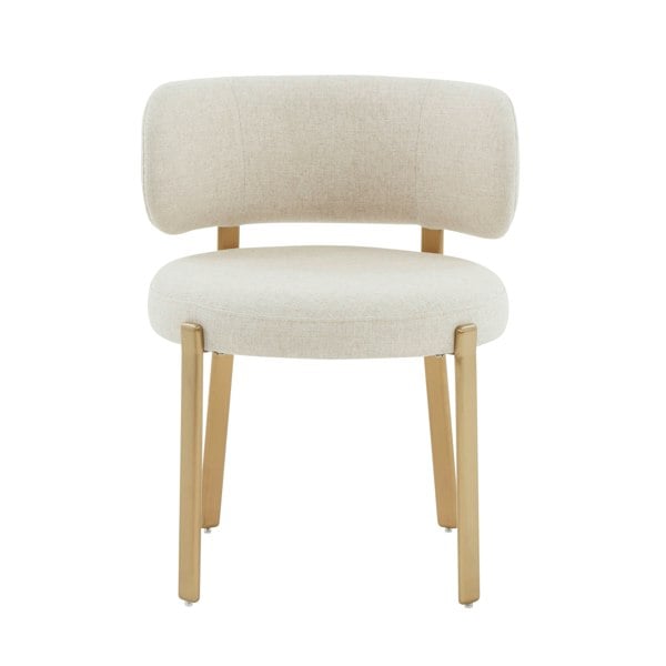 Furniture Edit Margaret Cream Performance Linen Dining Chair