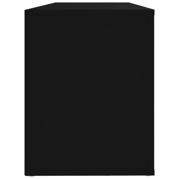 Berkfield Shoe Cabinet Black 100x35x45 cm Engineered Wood