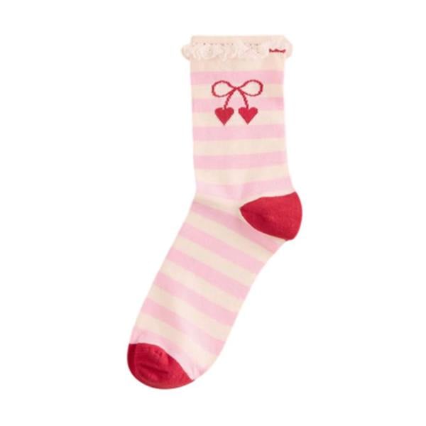 Cath Kidston Womens/Ladies Flowers Socks (Pack of 4) - Pink - 