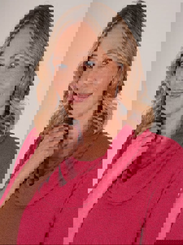 PennyPlain Cowl Neck Top - Fuchsia