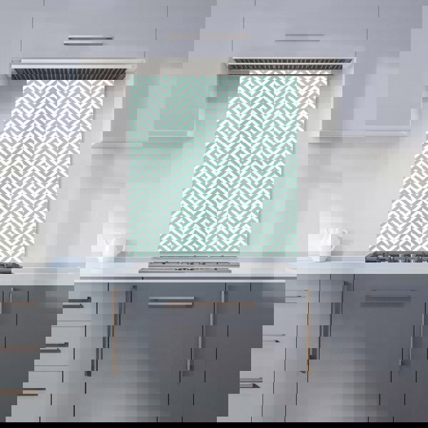 Warren Reed - Designer Geometric Chevron Pattern Kitchen Splashback