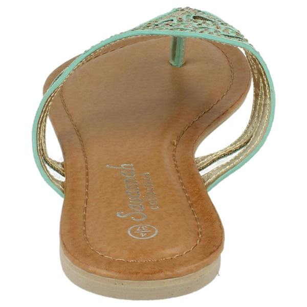 Savannah Ladies Savannah Jewelled Toe Post Sandals