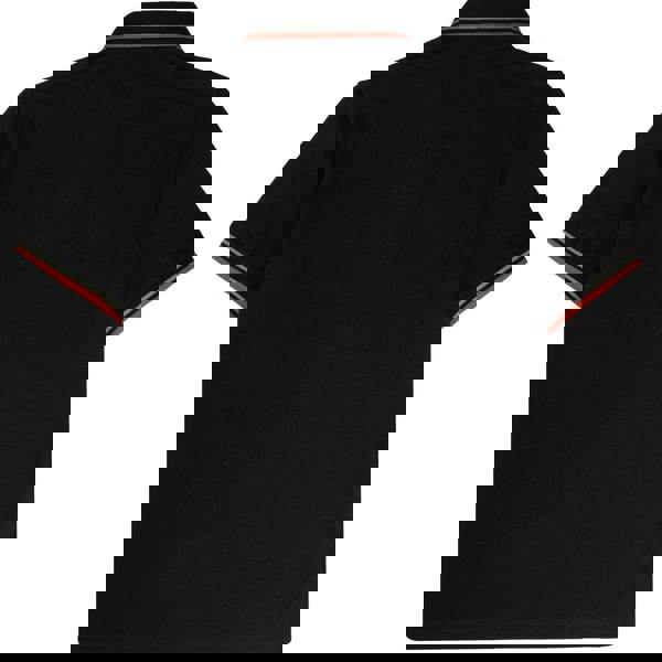 Fred Perry Mens Double Tipped Collar Polo Shirt - Black - 