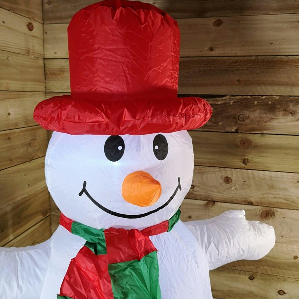 Samuel Alexander 4ft (120cm) LED Outdoor Christmas Inflatables Snowman Indoor Light Up Decorations
